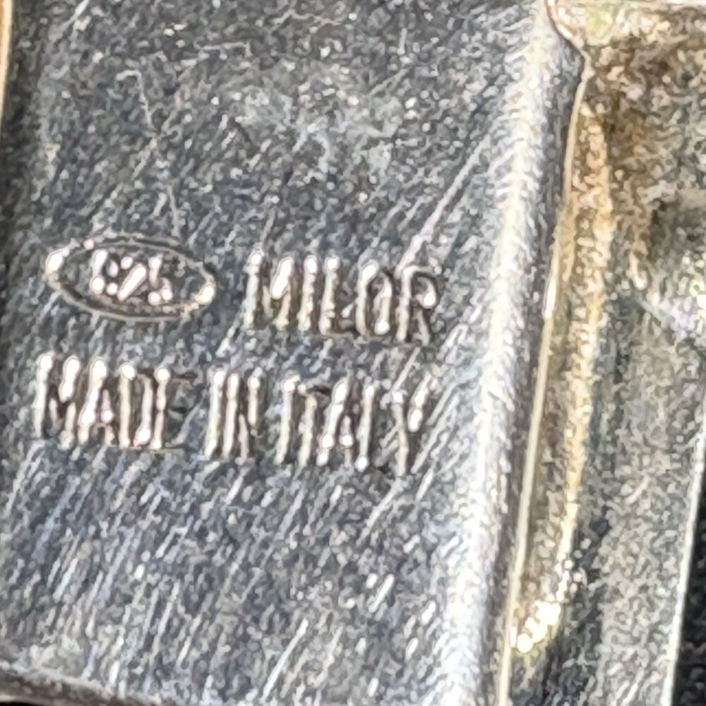 Milor Sterling Silver 925 Greek Key Bracelet Make In Italy - Picture 4 of 5